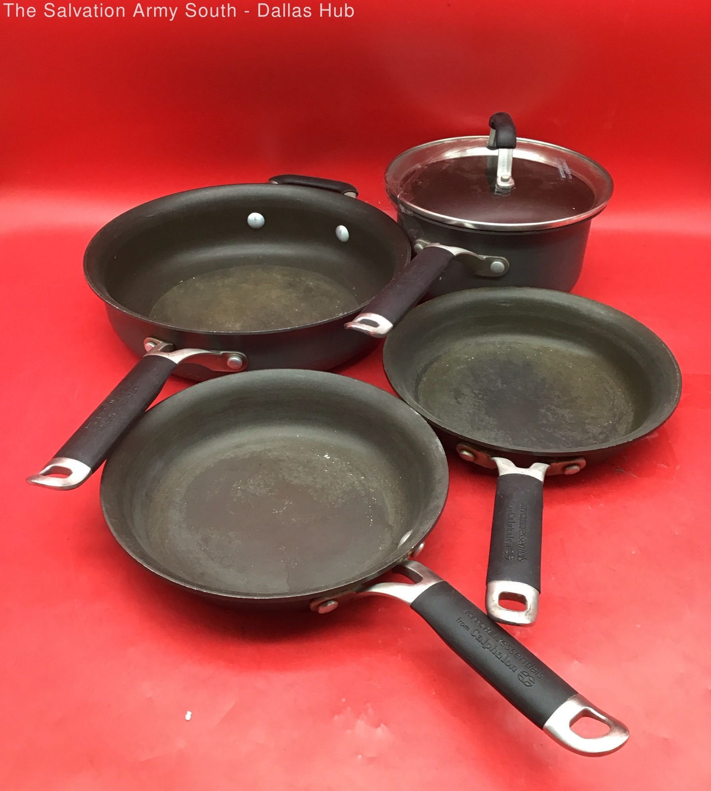 LOT of 5 Kitchen Essentials by Calphalon pot & pans eBay