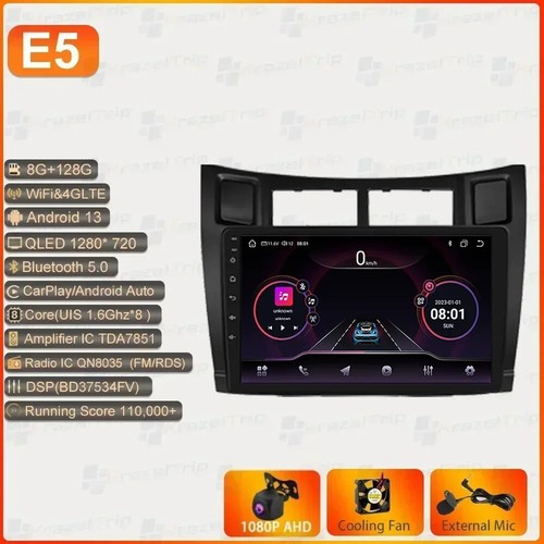 Car Radio for Toyota Yaris 2007 2008 2009 2010 2011 2012 8 Core Carplay QLED DSP - Picture 24 of 26