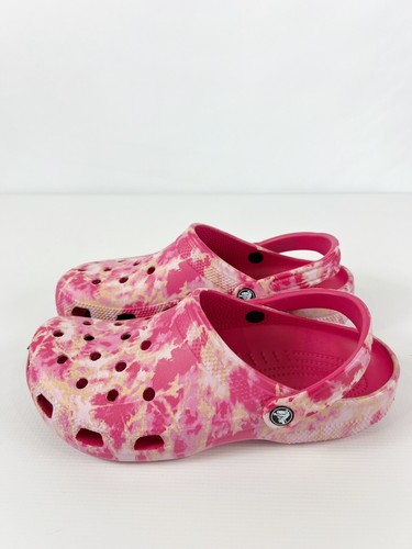 Zuecos clásicos Crocs para mujer talla 11 tinte blanqueador rosa caramelo M 9 - Imagen 7 de 11