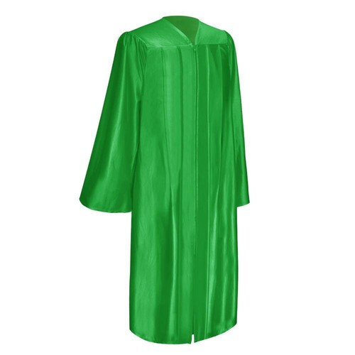 Vestido y gorra de graduación verde brillante Endea Graduation - Imagen 2 de 24