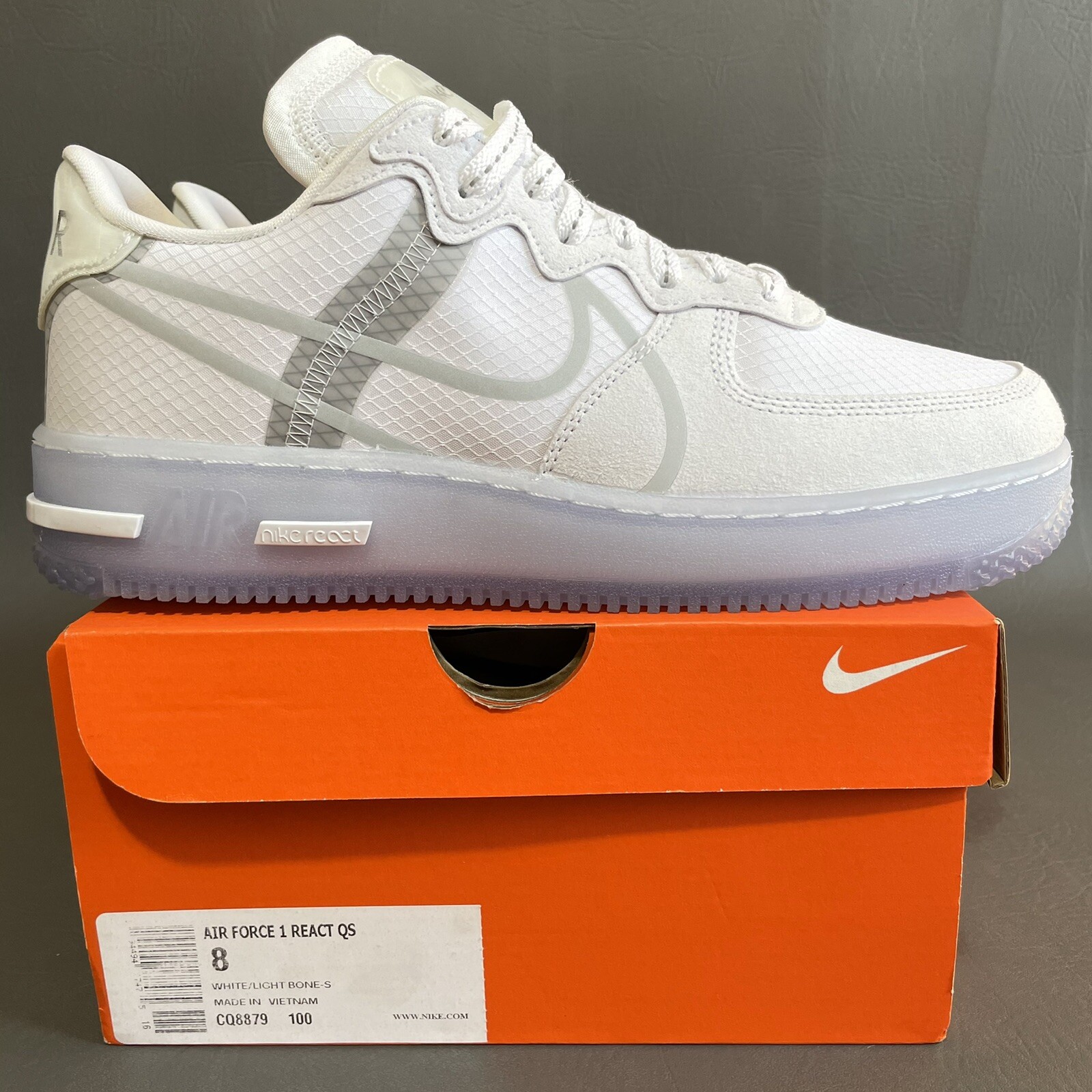 nike af1 react white