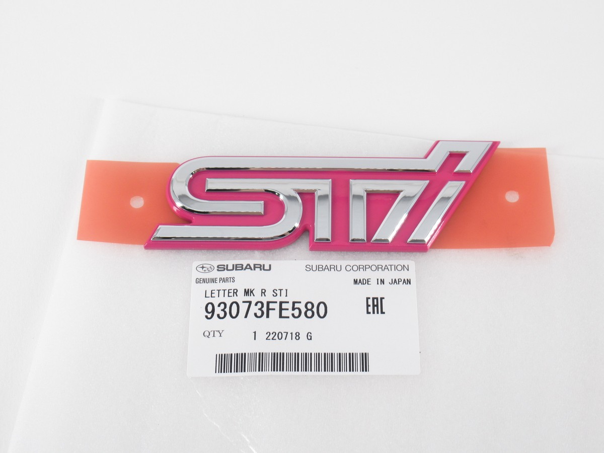 2004 Subaru STI Rear Trunk Emblem Badge Nameplate Genuine OEM