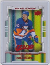 14-15 2014-15 UPPER DECK MVP MICHAEL GRABNER COLORS CONTOURS TEAL DIECUT 3 #27