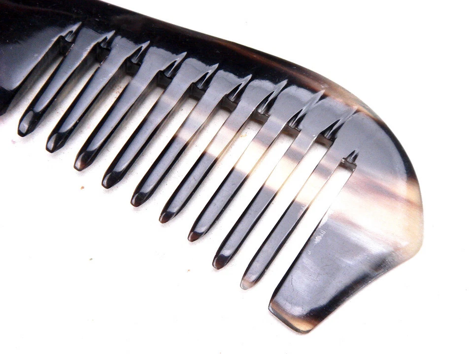 Authentic Ox Horn Hand Crafted Pocket Comb Fashion Hair Organizer New #03042206 - Image 2 of 4