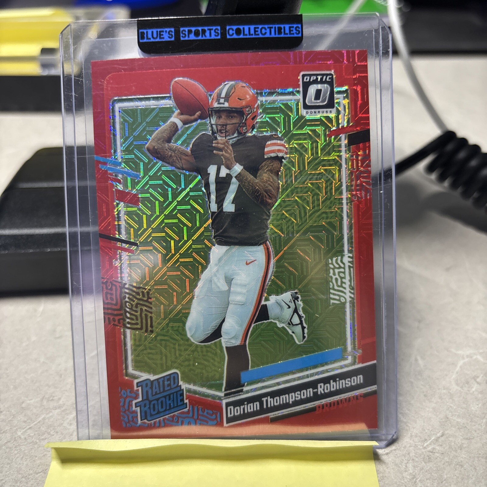 Dorian Thompson-Robinson 2023 Donruss Optic Red Mojo Prizm Rated Rookie RC #225