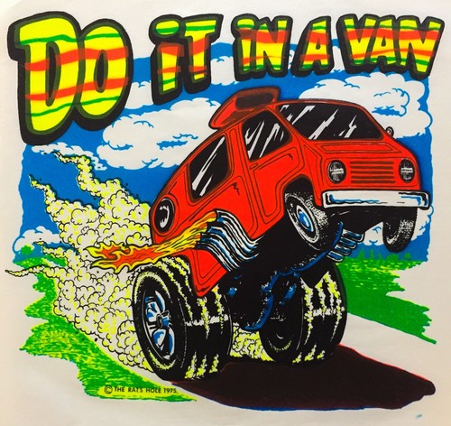 vTg 70s DO IT IN A VAN vanning Ford CHEVY custom Dodge 80s BDR T-Shirt Iron On