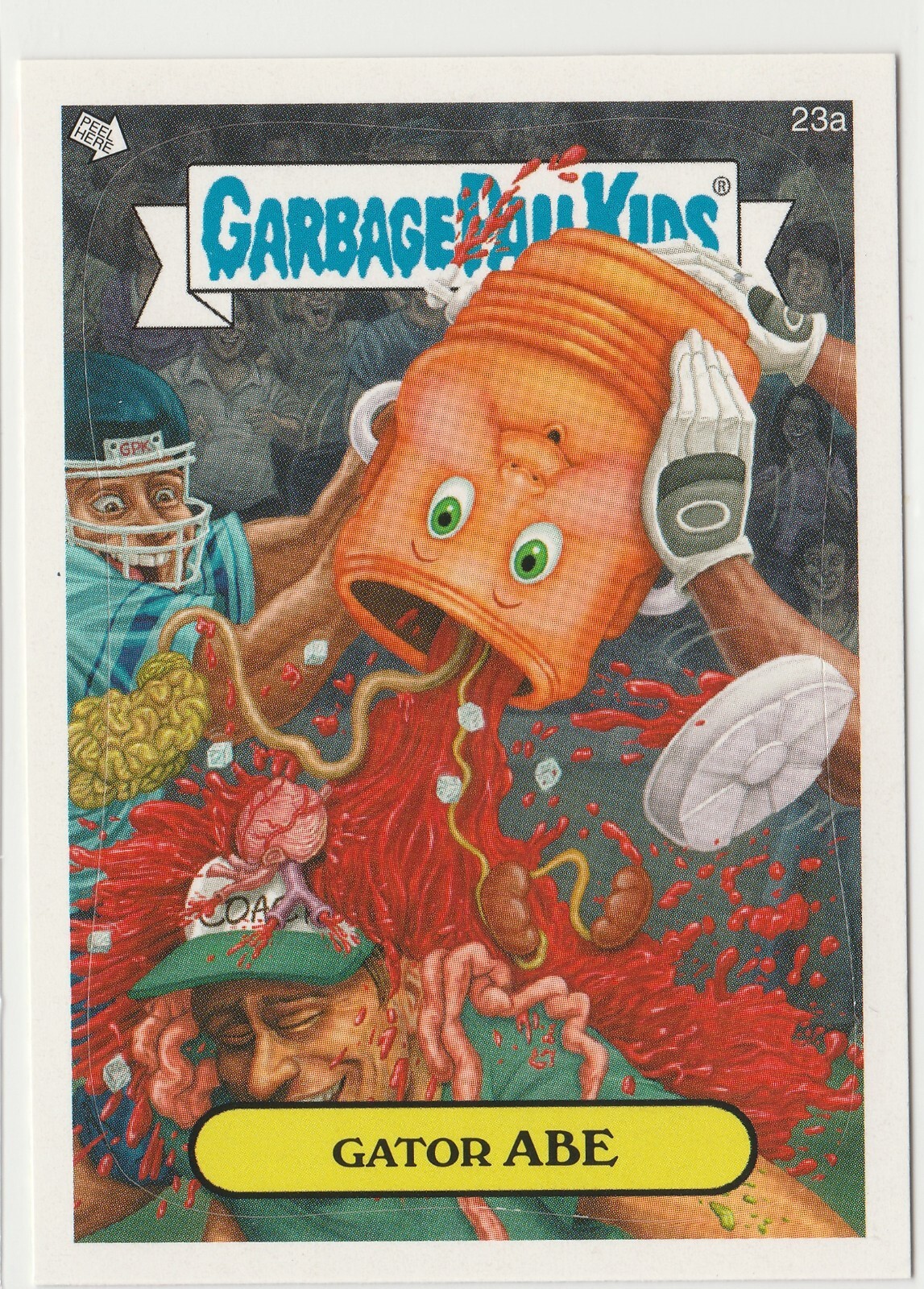 Gator Abe #23a Garbage Pail Kids GPK 2008 All-New Series 7 ANS7 Trading Card