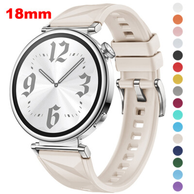 18mm Women Sport Silicone Strap for Huawei Watch GT5 41mm Replacement Band