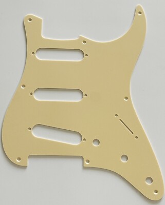 For Fit US Fender 57' 8 screw Stratocaster Style Guitar Pickguard Vintage Yellow