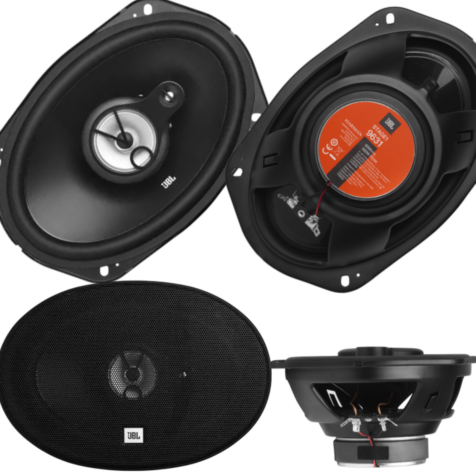 4x NEW JBL 6x9 Inch 3-Way 1200W Total 240W RMS Power Car Aud