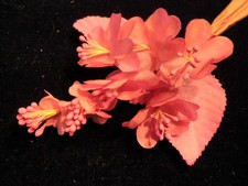Vintage Millinery Flower 1 1/4" Pink Blossoms for Hat Wedding or Hair Y243