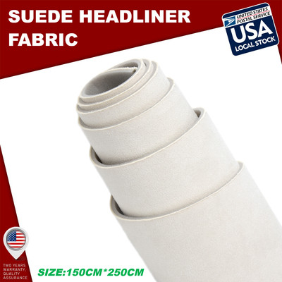 Durable 60''x98'' Headliner Fabric Foam Flexibility Backed Suede Auto Roof Liner