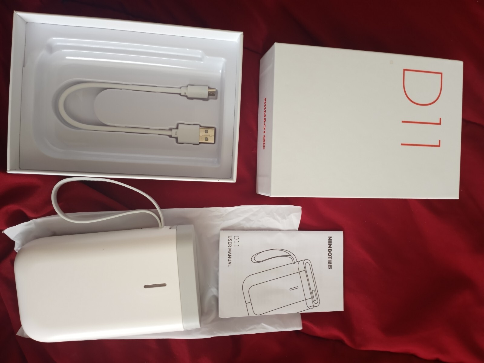 Label Maker Machine NiiMbot D11 2020 Portable Wireless Connection Label Printer-image