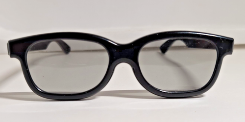 Real D 3D Cinema Movies Theater Black Frame Passive Adult Size Glasses - Picture 2 of 6