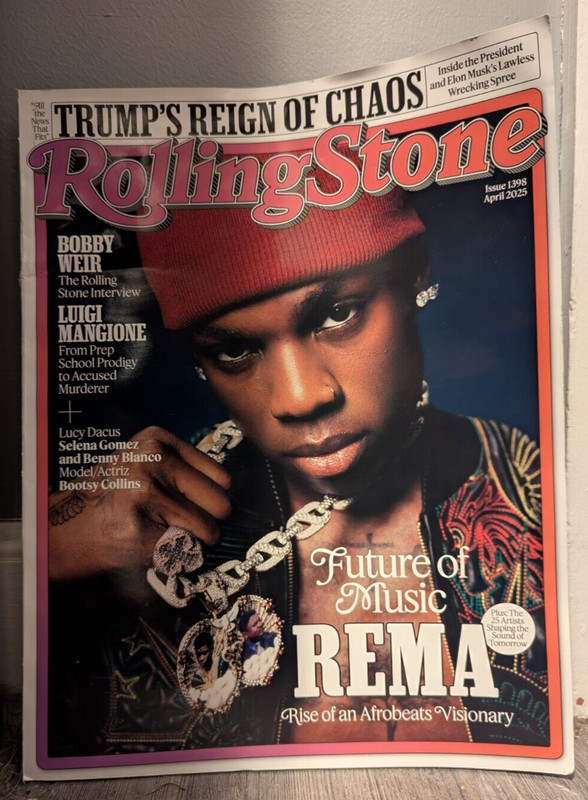 Rolling Stone magazine #1398 April 2025 Rema - Future of Music