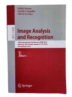 Image Analysis and Recognition: 16th International Conference, ICIAR 2019