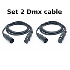 Set 2 pcs xlr dmx cable stage equipment signal cable lights audio equip 1.5 met.