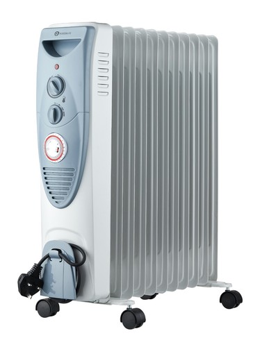 Oil Filled Radiator | 2500W 11 Fin Portable Oil Filled Heater | PureMate