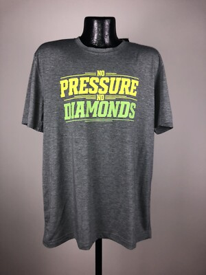 #ad #ad Men#x27;s Adidas Ultimate Tee quot;No Pressure No Diamondsquot; Gray Shirt XL $14.00