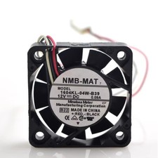 NMB 1604KL-04W-B39 Fan DC 12V 0.09A Cooling Fans 3pin 40mm 4010