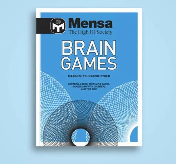 MENSA BRAIN GAMES MENSA THE HIGH IQ SOCIETY BRAND NEW AND SEALED