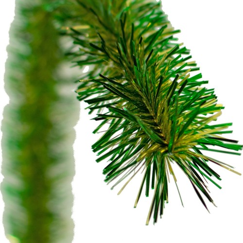 Tinsel Garland Green & Gold Christmas Holiday St. Paddy's 30FT Length 3IN Width - Picture 3 of 4