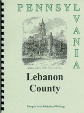 Lebanon County PA history New RP from Rare Sources Shaefferstown Pennsylvania