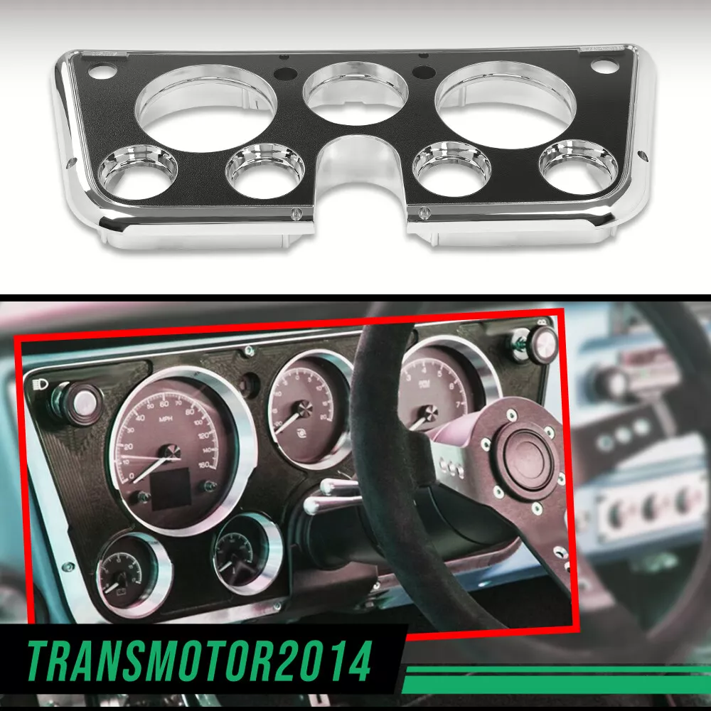 Fit For 1967 1968 1969 70 71 72 Chevy C10 Truck Dash Bezel Chrome
