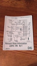1988 Toyota Truck Pickup4runner Vacuum Diagram Decal Reproduction Mt 22re D6