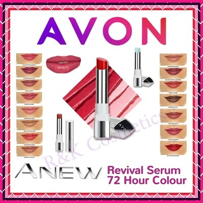 Avon Anew Colour Revival Serum Lipstick 72-hour Hydro Power Lots of Shades SALE