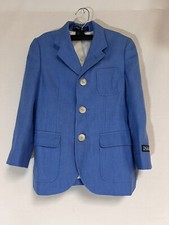 Polo By Ralph Lauren Kids' 3 Button Suit Jacket. 3 Front Pockets, Blue, Size 5
