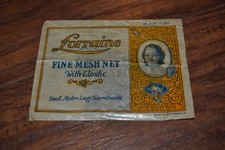 E1- Lorraine Fine Mesh Net with Elastic 100 Black Hair Net 1937