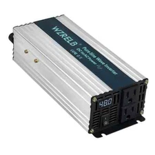 1200W Pure Sine Wave Inverter 48V DC to 120/220VAC Power Solar Car Truck Home RV