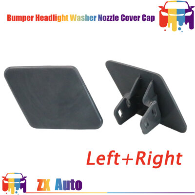 For BMW 3 Series E90 2006-08 2Pcs Front Bumper Headlight Washer Cover Nozzle Cap