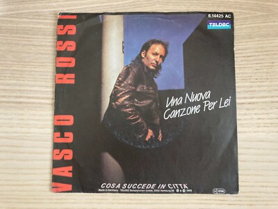 Vasco Rossi _ Una Nuova Canzone Per Lei / Toffee _ Vinile 45giri 7'' 1985 Teldec