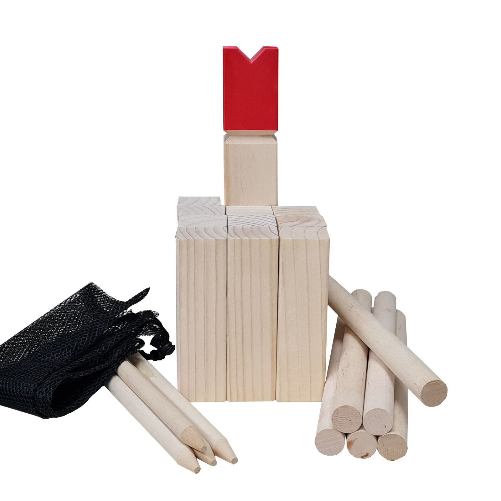 Kubb Spiel Wurfspiel Rasenschach Outdoorspiel Spielzeug Outdoor Schach Holzspiel