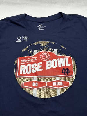 Notre Dame Fighting Irish Rose Bowl Game Nike CFP Semifinals Shirt Navy XXL  2XL
