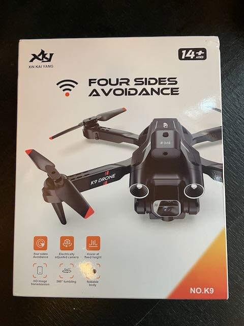 Camera Drone - Xin Kai Yang Four Sides Avoidance Drone K9 NEW NIB