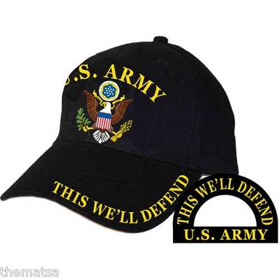 ARMY THIS WE'LL DEFEND EMBROIDERED LOGO 