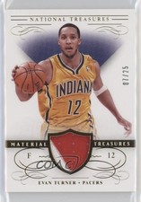 2013-14 Panini National Treasures Material Prime 7/25 Evan Turner #58 0c6