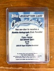 Topps Inception 25/26 Dylan Harper Rookie Auto Pink Parallel /99 Redemption RADH