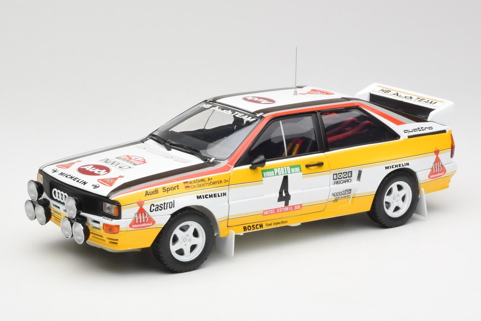4224 Audi Quattro A2 n4 W Rohrl C Geistdorfer Rallye De Portugal 1984 SunStar 1/
