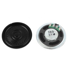 2 Pcs 0.5W 16Ohm 36mm Round Inside Magnet Electronic Speakers Trumpet