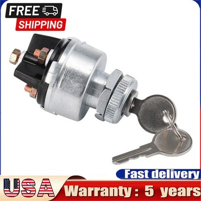 Universal Ignition Key Starter Switch w/ 2 Keys For Ignition Key Starter Switch