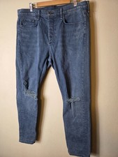 Rag & Bone Men's Jeans 38 Fit 1 Extra Slim Distressed Blue USA Made