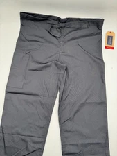 Cherokee Workwear Scrub Pants Unisex Gray Pockets Drawstring Medical Uniform