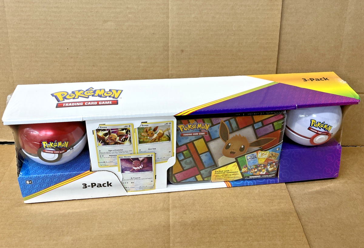 Pokémon TCG: Eevee Collector's Treasure Chest with 2 Poké Ball