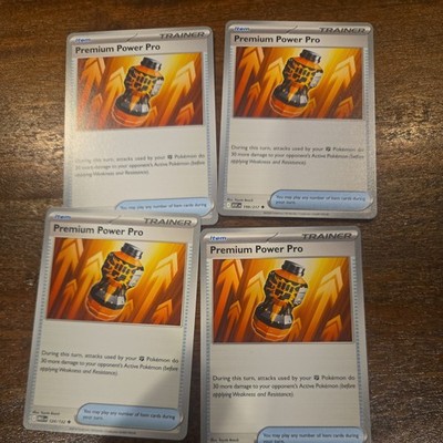 4x Premium Power Pro - 199/217 - ME: Ascended Heroes (ASC) Pokemon Playset x4