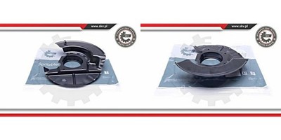 SKV Front Brake Disc Splash Panels Pair For BMW E30 82-94