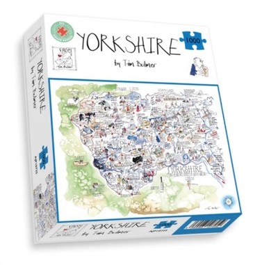 Comical Map Of Yorkshire Artwork By Tim Bulmer  1000 Piece Puzzle For Adults Lar